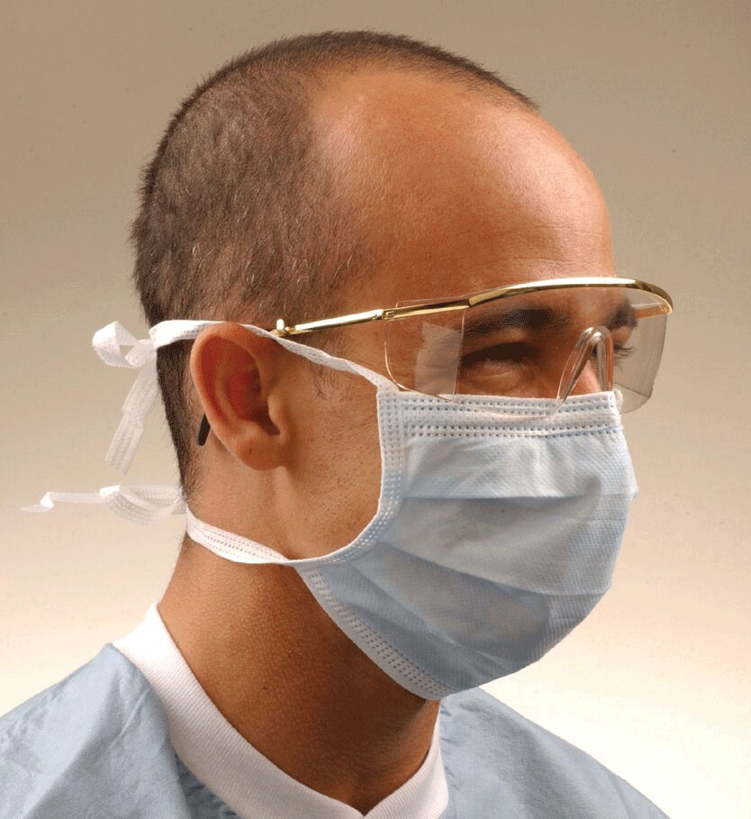 Tie-On Surgical Mask Blue 50/Bx thumbnail 8