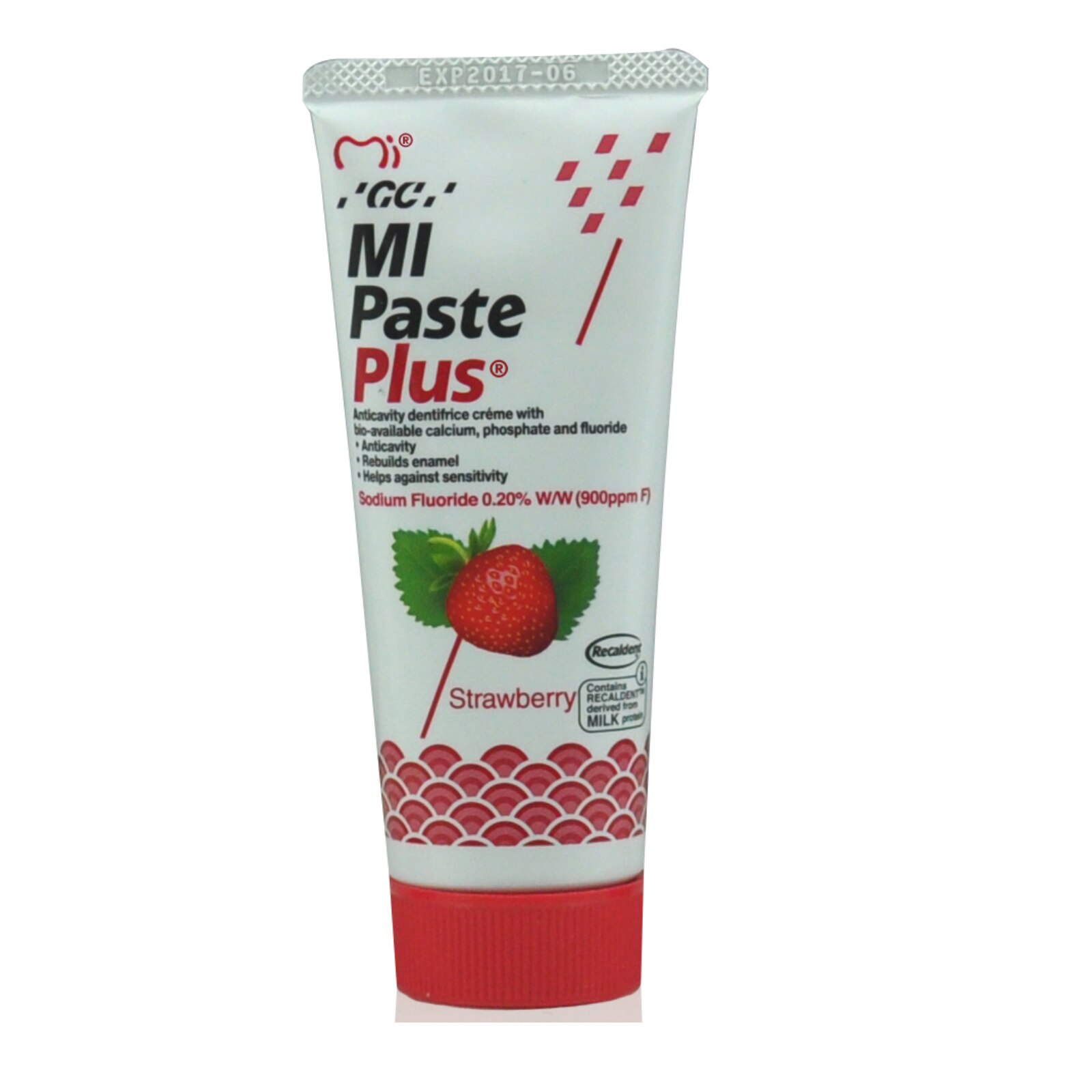 MI Paste Plus Tooth Topical 0.2% Sodium Fluoride Strawberry 10/Bx thumbnail 10