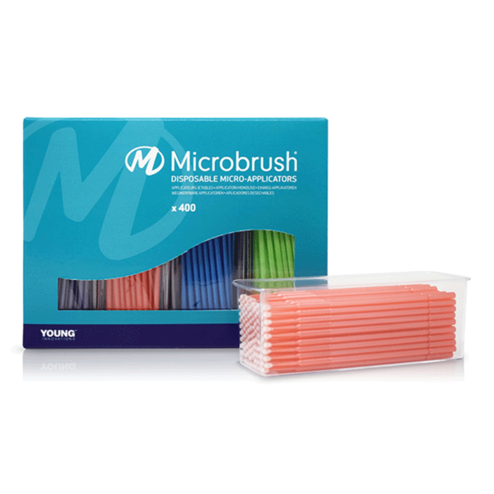 Microbrush Tube Series Applicators, Regular, Assorted, 400/Pk, MRA400 product image