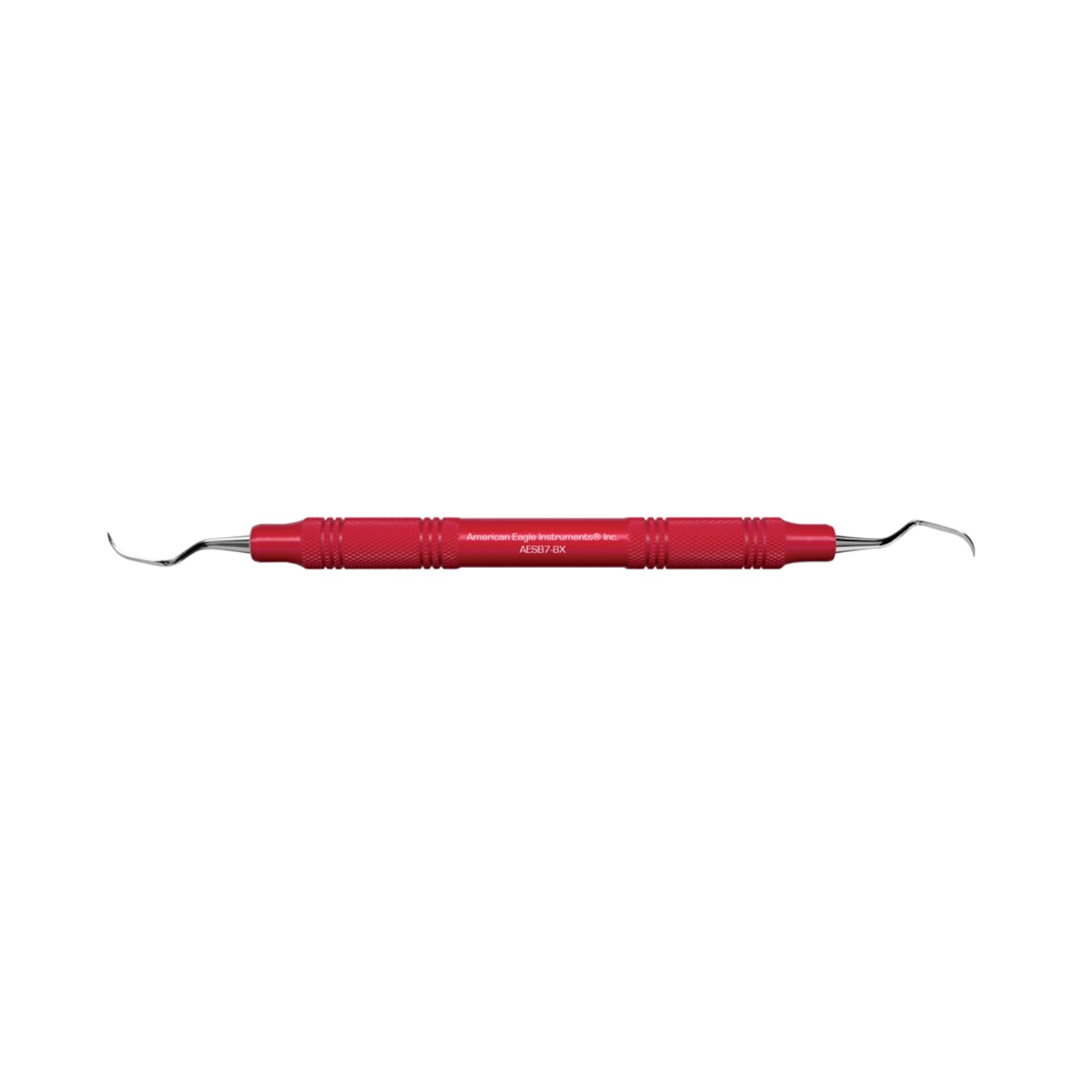 Sickle Scaler, # 7-8 Bates, Narrow Posterior, EagleLite, Resin, 3/8", Red, 1/Pk, AESB7-8X product image