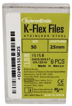 K-Flex Stainless Steel File, 25 mm, # 50, Yellow, 6/Pk, 15158 thumbnail 10