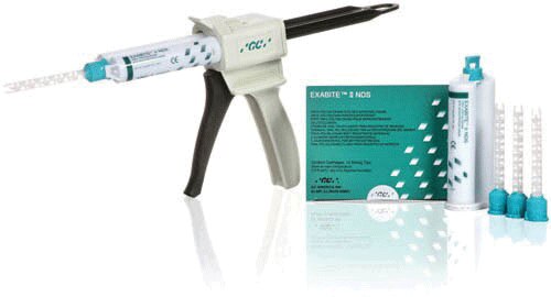 Exabite II NDS VPS Bite Registration, Fast Set, Creme 2-Cartridge Package, 48 ml, Aqua, 1/Pk, 132412 product image