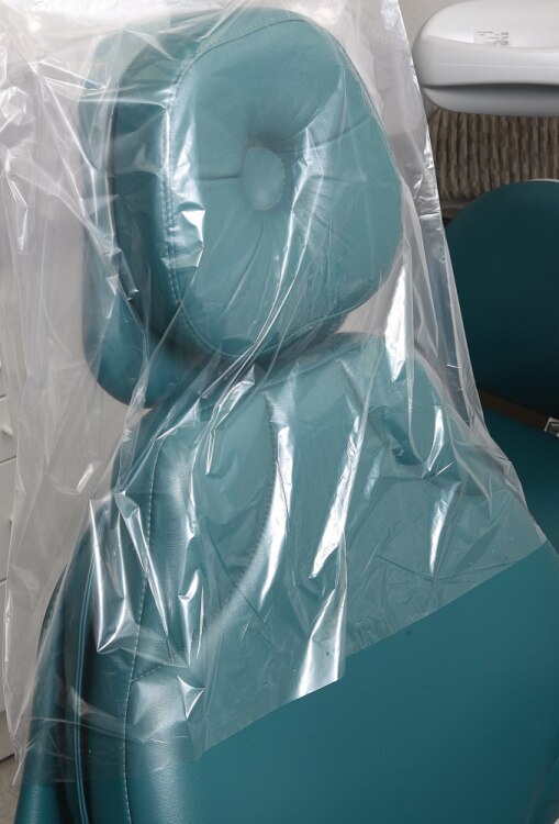 Brixton Disposable Chair Sleeve, Half, 27.5" x 24", Clear, 225/Roll, 504 thumbnail 10