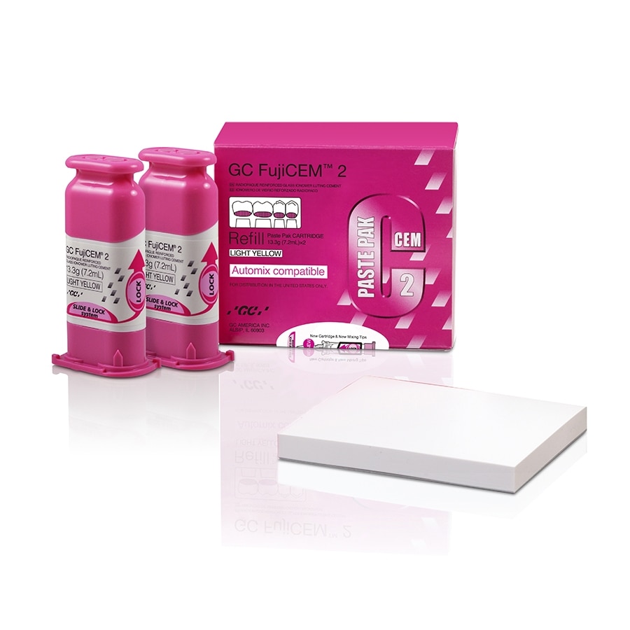 GC FujiCEM 2 Luting Rsn Mod Gls Inmr Automix Cement Wt 13.3 Gm Rfl 2/Pk thumbnail 10