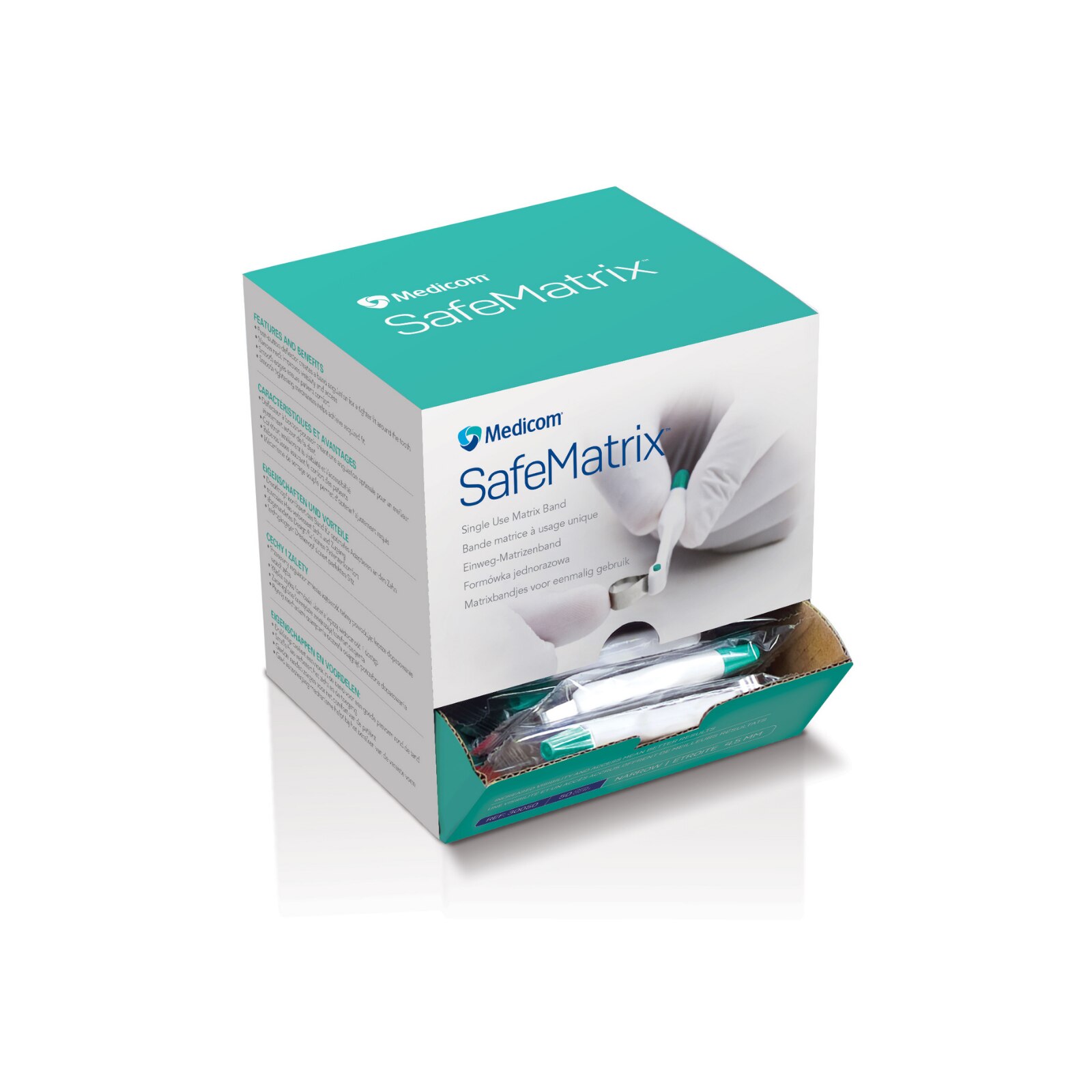 SafeMatrix Bands 4.5mm Narrow Green 50/Bx thumbnail 2