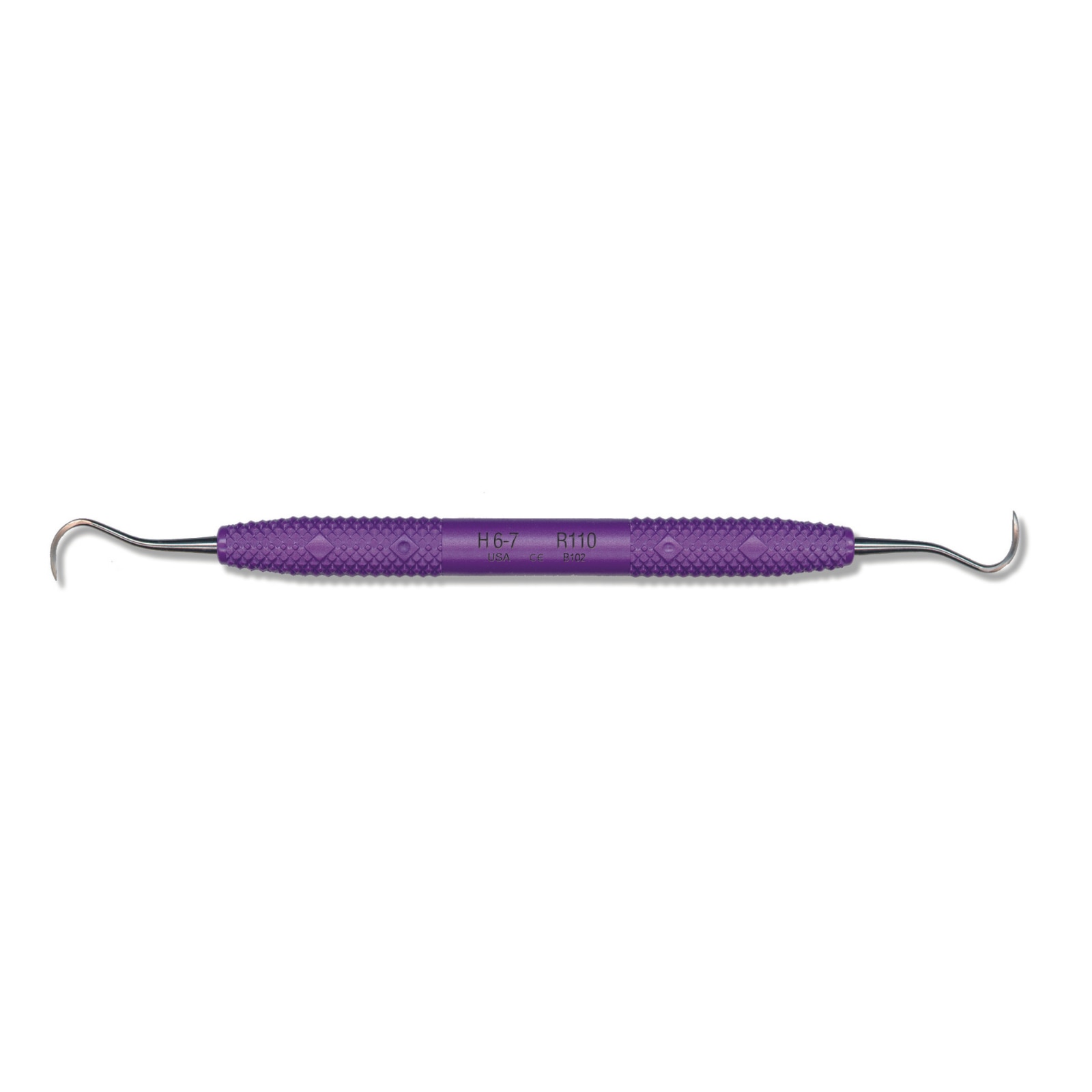 Cruise Line Sickle Scaler, Double-Ended, H6/7, Anterior, Purple, 1/Pk, R110 thumbnail 10