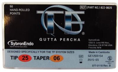 TF Hand Rolled Gutta Percha Points Size 25 Red 50/Pk thumbnail 6