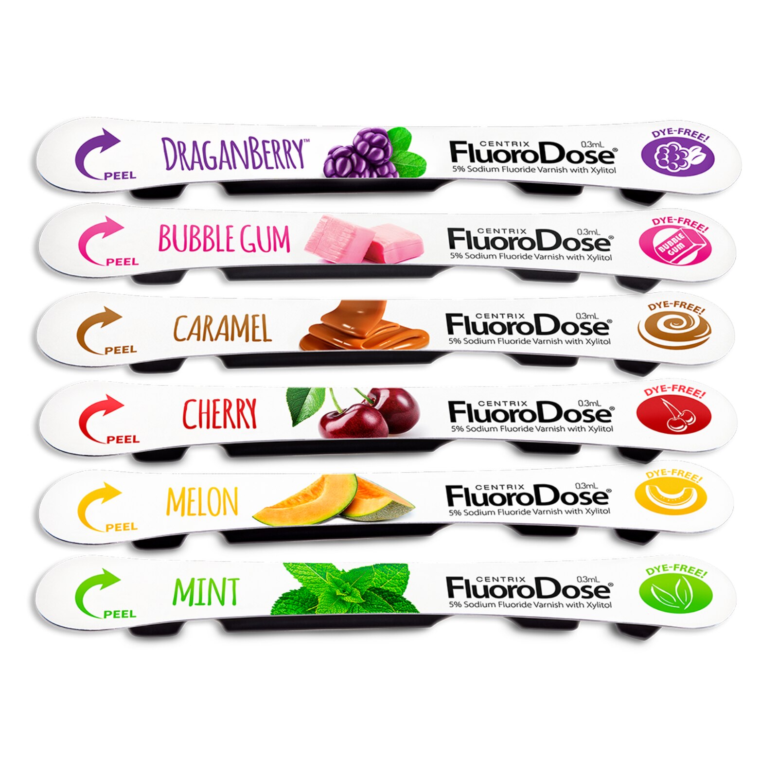 FluoroDose Varnish 5% Sodium Fluoride 0.3 mL Assorted Flavors 40/Pk thumbnail 10