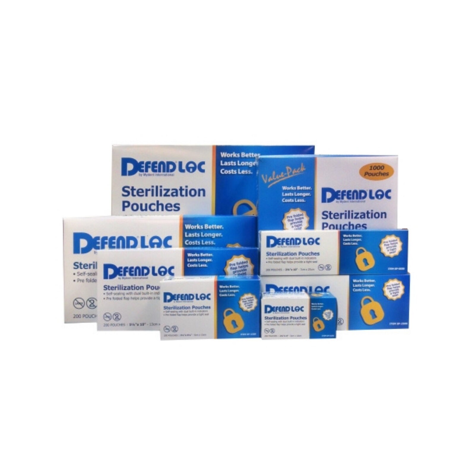 Defendloc Sterilization Pouches, 13" x 20", 200/Pk, SP8000 thumbnail 3