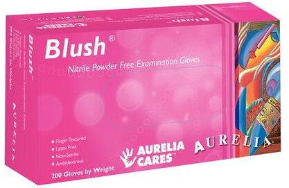 Aurelia Blush Nitrile Glove Large 200/Box 78888 thumbnail 4