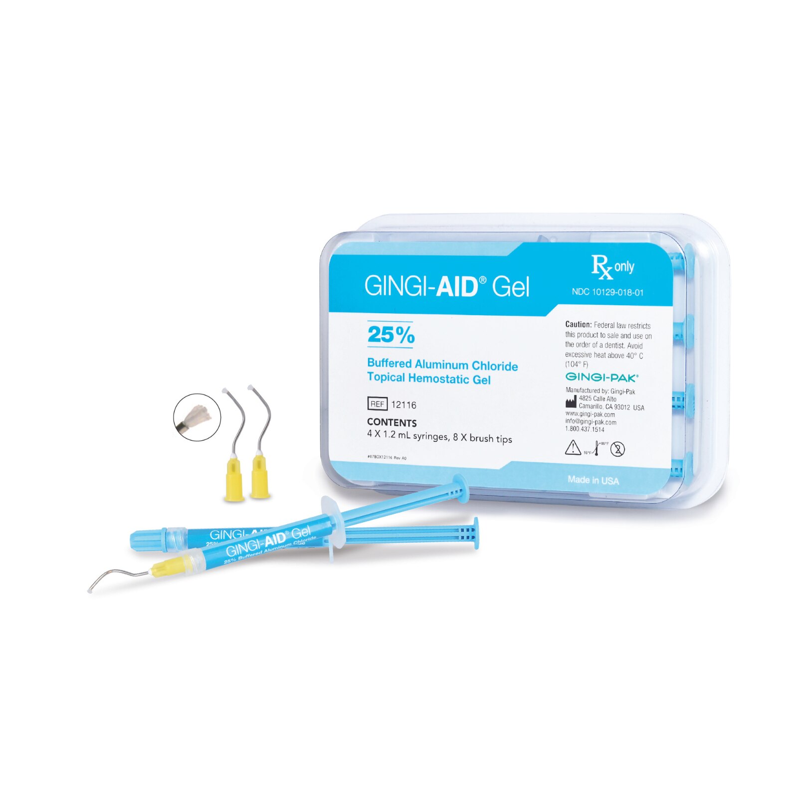 Gingi-Aid Hemostatic Gel Syringe 1.2mL x 4 thumbnail 2