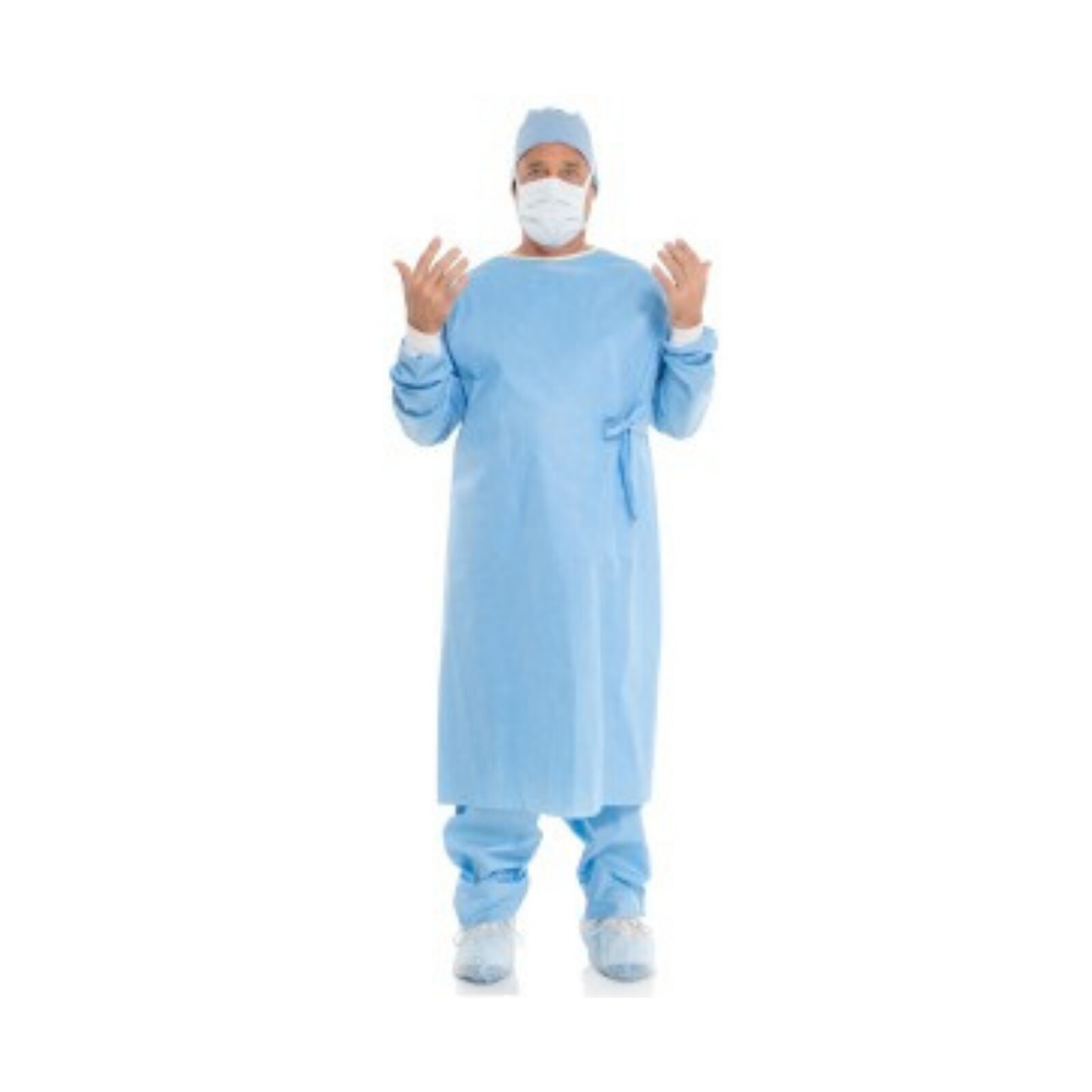 Evolution 4 Non Reinforced Surgical Gown SMS Large Blue Ea product image