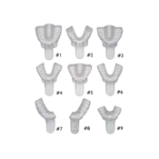 Vista Clear Plastic Impression Tray #3 Med/Upper 12/Bg