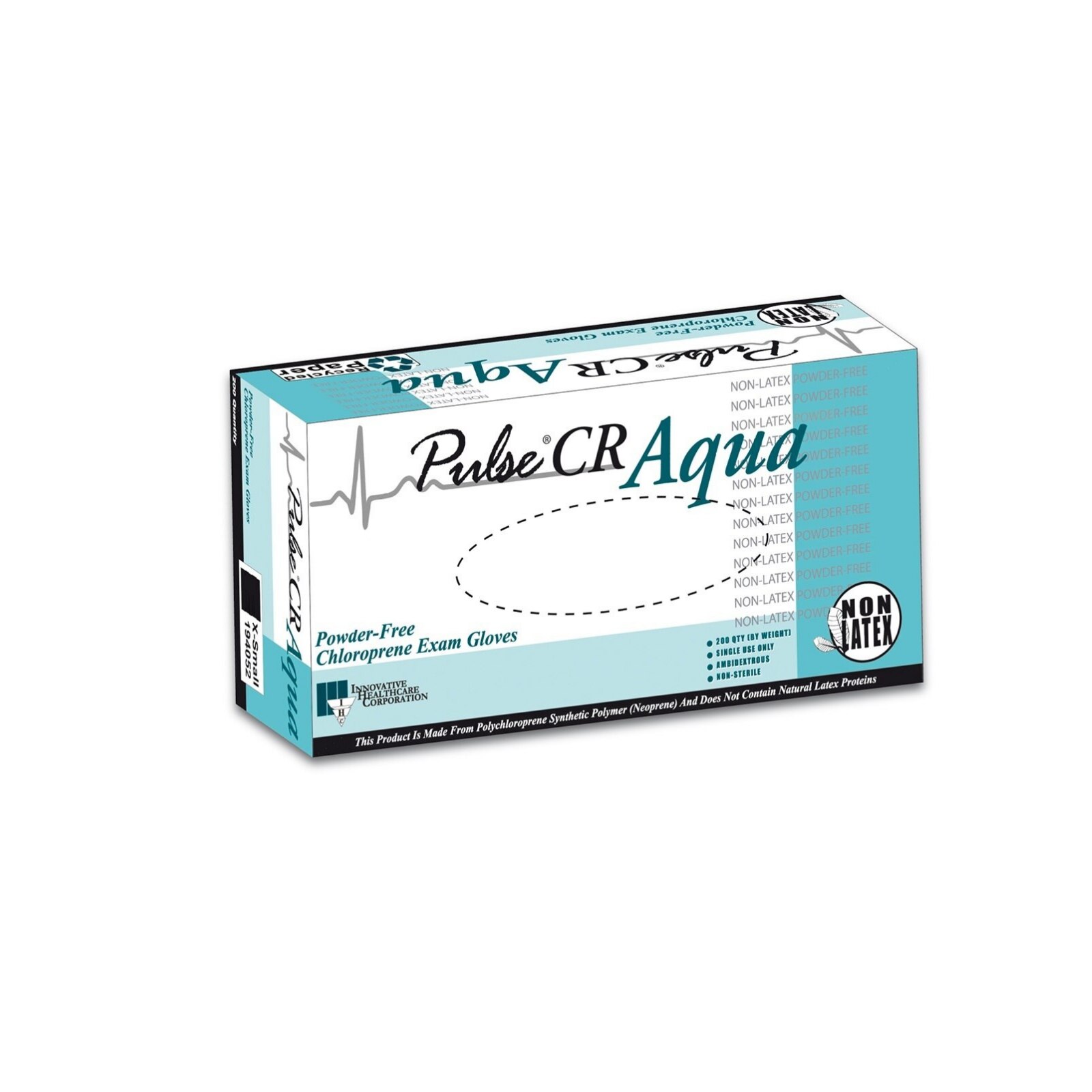 Innovation Healthcare - Pulse CR Polychloroprene Aqua Medium 200/Box thumbnail 3