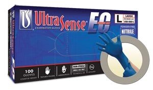 MICROFLEX UltraSense EC Nitrile Exam Gloves X-Large Blue Non-Sterile 100/Bx product image