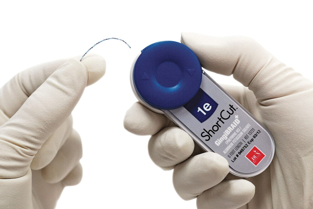 Shortcut GingiKnit+ Retraction Cord, with Aluminum Potassium Sulfate, 0a, Fine, 1/Pk thumbnail 8