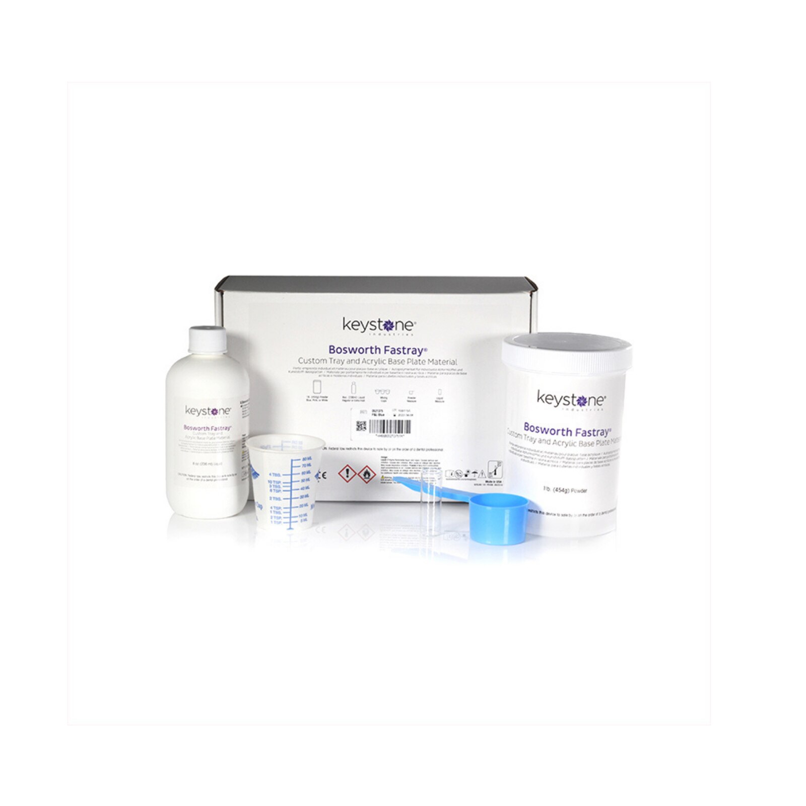 Fastray Custom Tray Material Acrylic Base Self Cure White 5Lb/Pk thumbnail 5