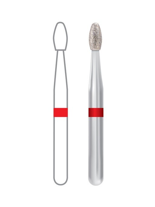 Diamond Bur Friction Grip Super Coarse 801-029SC 5/Pk thumbnail 4