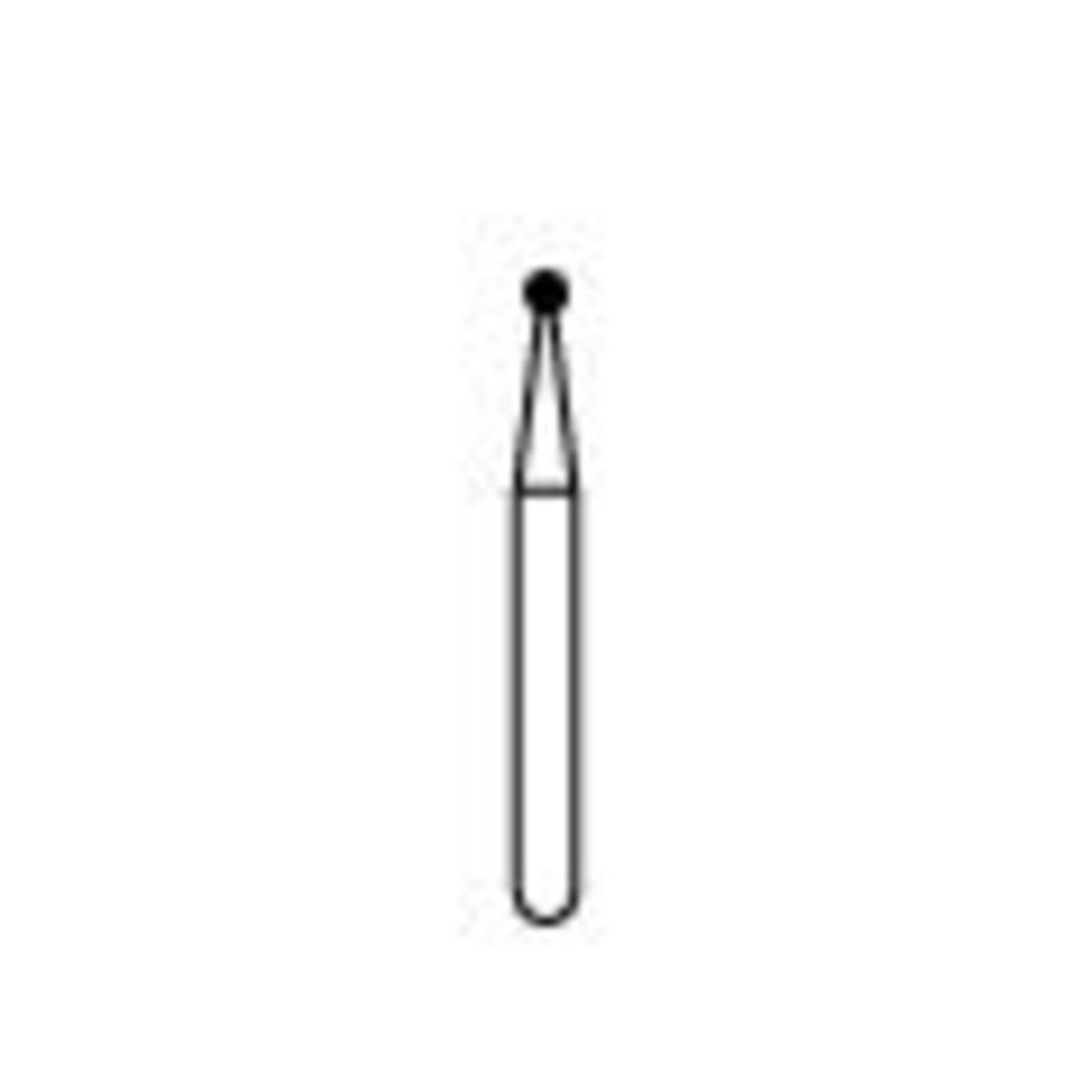 NTI Diamond Burs, FG, Round, # 801, 1.0 mm, Medium, Clear, 5/Pk, M801-010 thumbnail 5