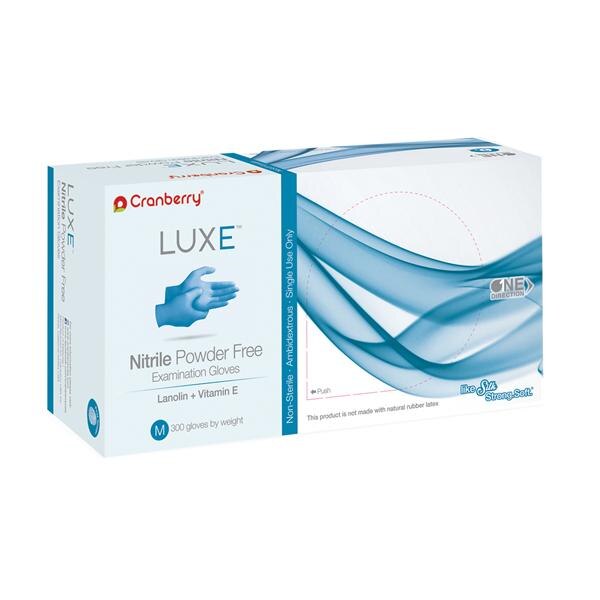 LUXE Nitrile Examination Gloves, Powder Free, Non-Sterile, Medium, Azure Blue, 300/Bx, CR3667 thumbnail 10