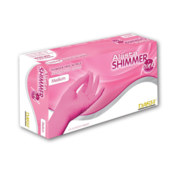 Alasta PF Shimmer Pink Nitrile Glove M 100/Bx