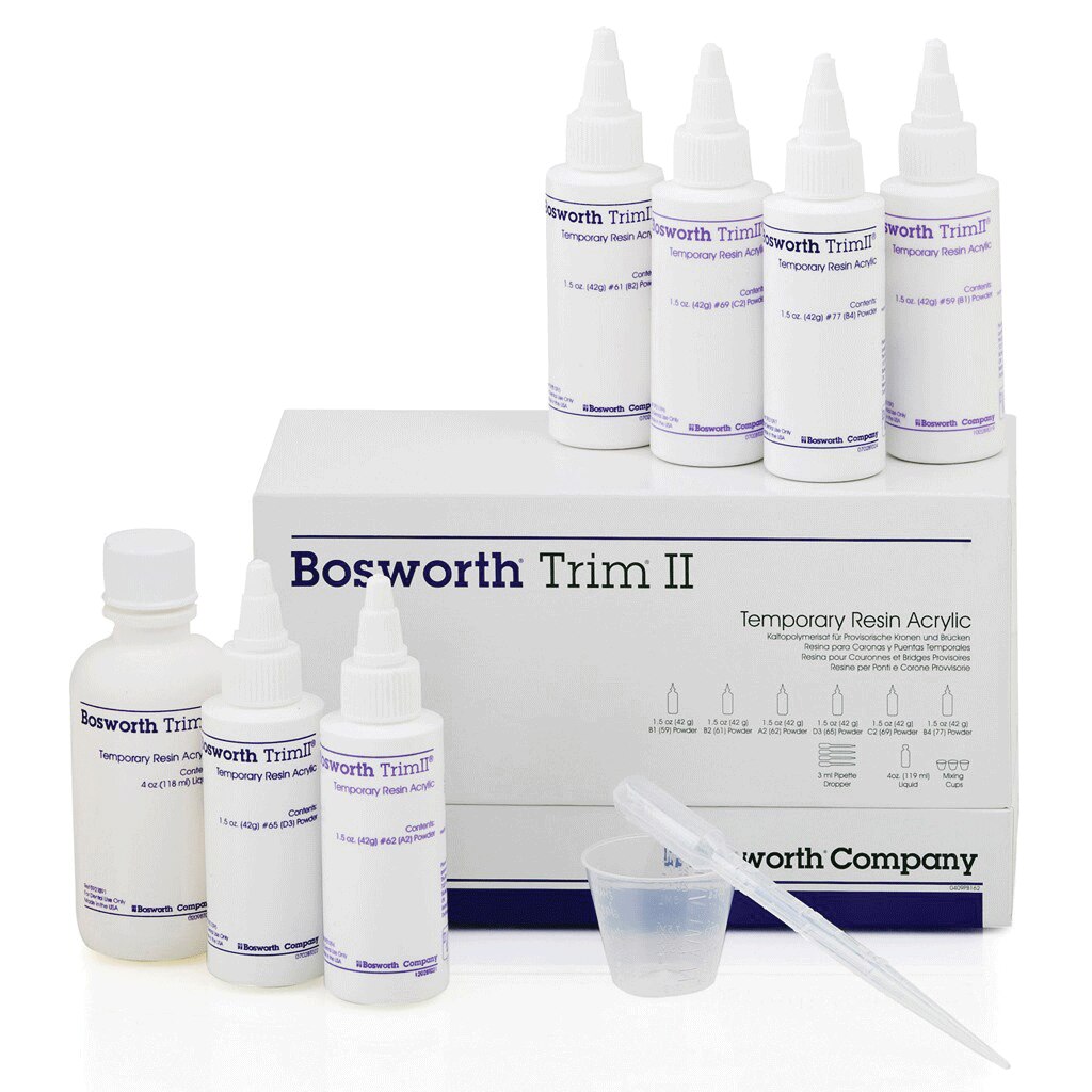 Trim II PEMA Temporary Resin Acrylic, Powder Refill, 1.5 oz, # B2/61, 1/Pk, 921093 product image