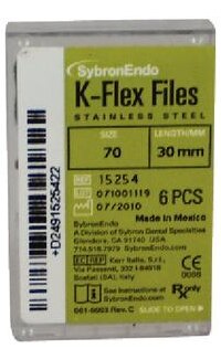 K-Flex Stainless Steel File, 30 mm, # 70, Green, 6/Pk, 15254 thumbnail 6