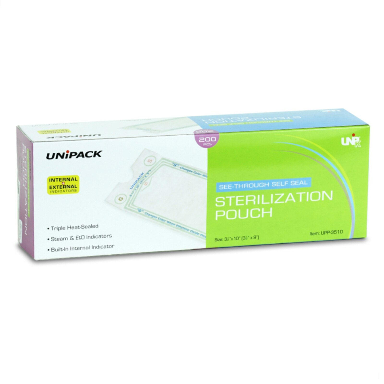 Unipack Sterilization Autoclave Heat Sealed 5.25 in x 11 in 200/Bx thumbnail 3