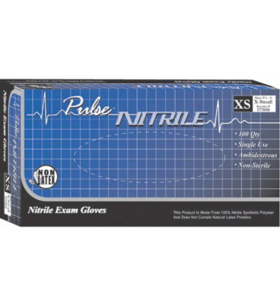 Pulse® Nitrile Exam Gloves XS Dark Lavender Blue Box of 200 thumbnail 4