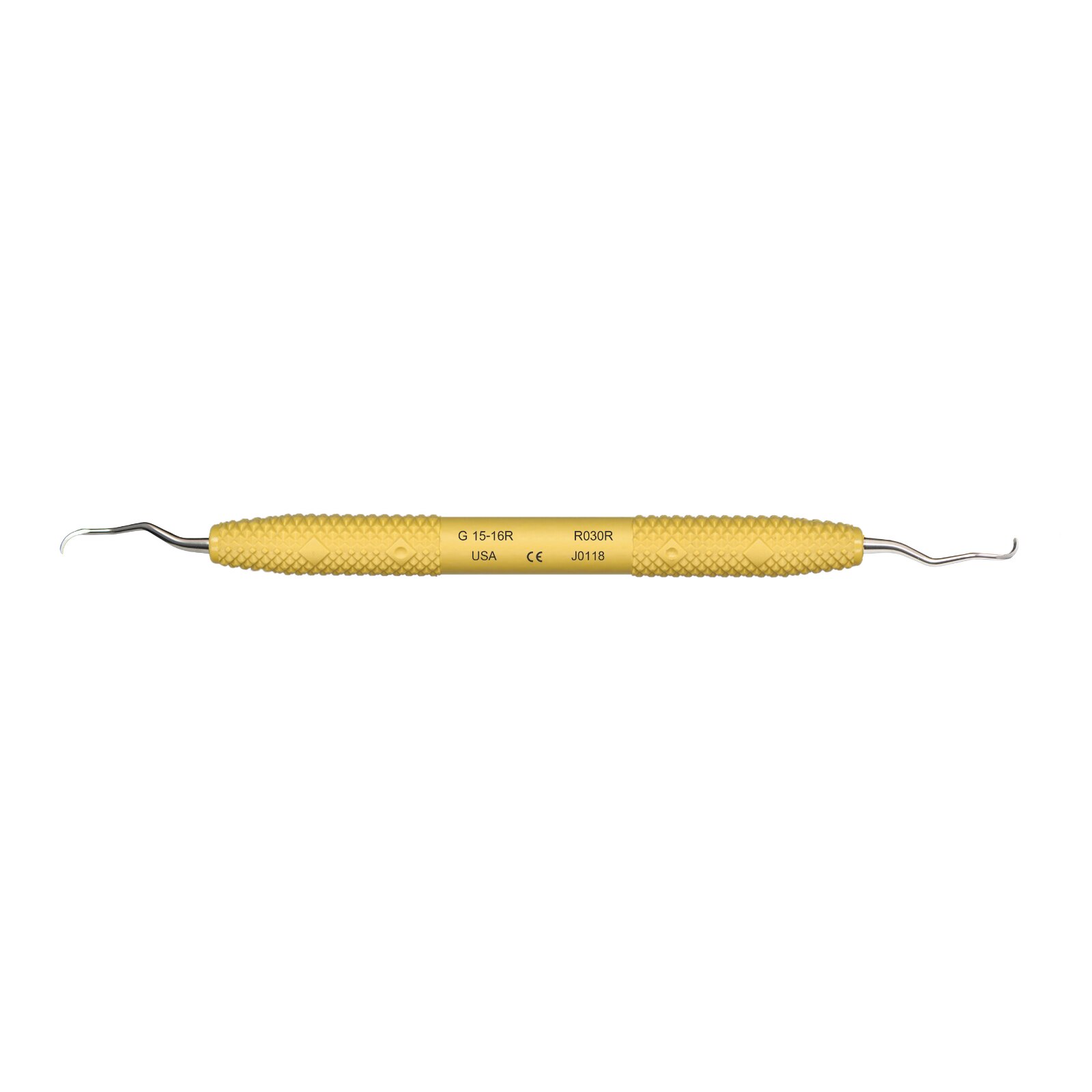 Amazing Gracey Curette, Double-Ended, 15/16, Rigid, Yellow, 1/Pk, R030R product image