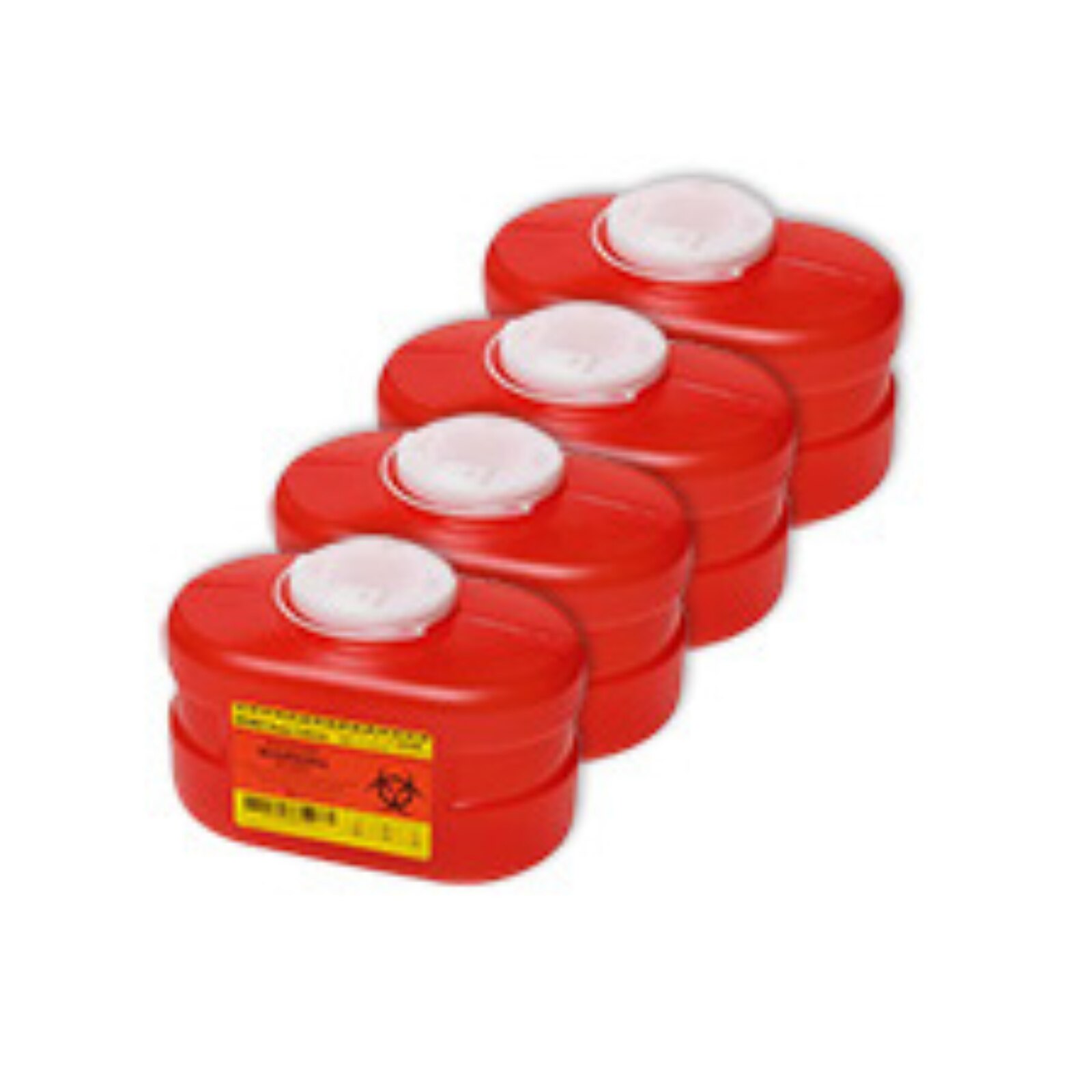 Multi-Use One-Piece Sharps Collectors, Hinged Lid with Petals, 3.3 Qt, Small, Red, 1/Pk, 305488 thumbnail 9