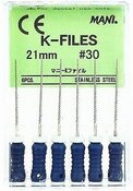 Mani K-Flex Files 21mm #30 6/Bx