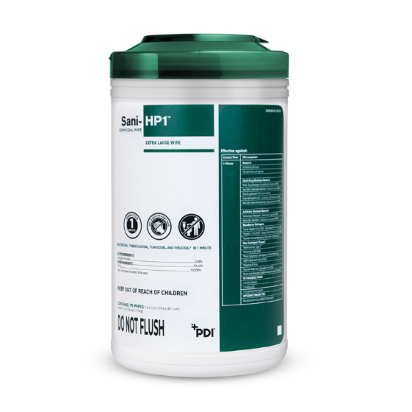 Sani-HP1 Wipes X-Large Canister 95/Cn product image
