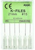 Mani K-Flex Files 21mm #15 6/Bx