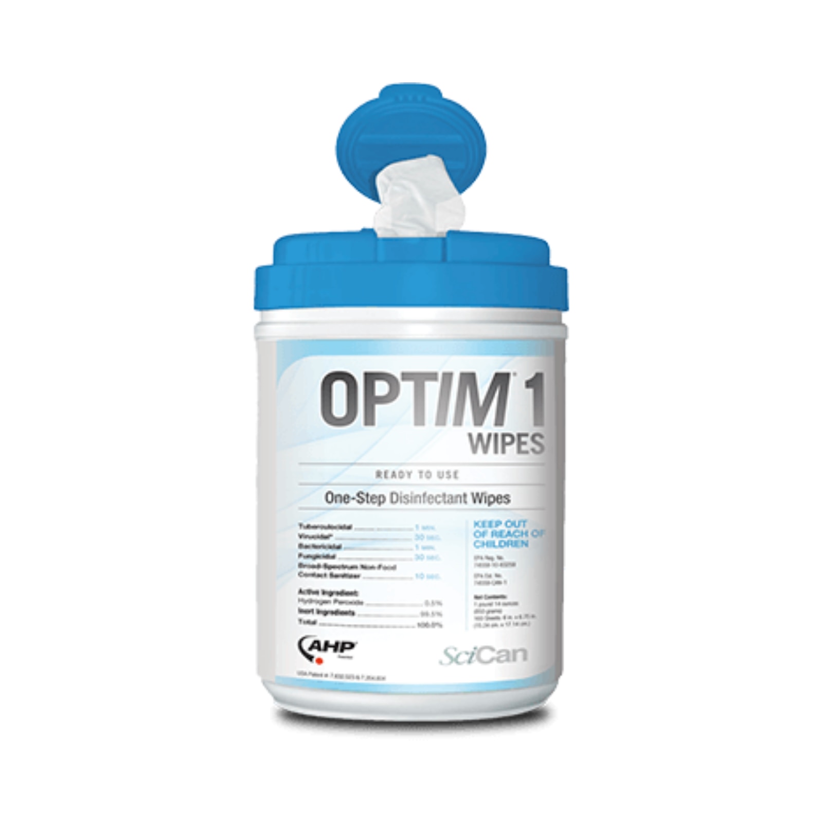 Optim 1 Surface Wipe Cleaner & Disinfectant Large Canister 160/Cn thumbnail 10