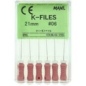 Mani K-Files 21mm #06 6/Bx