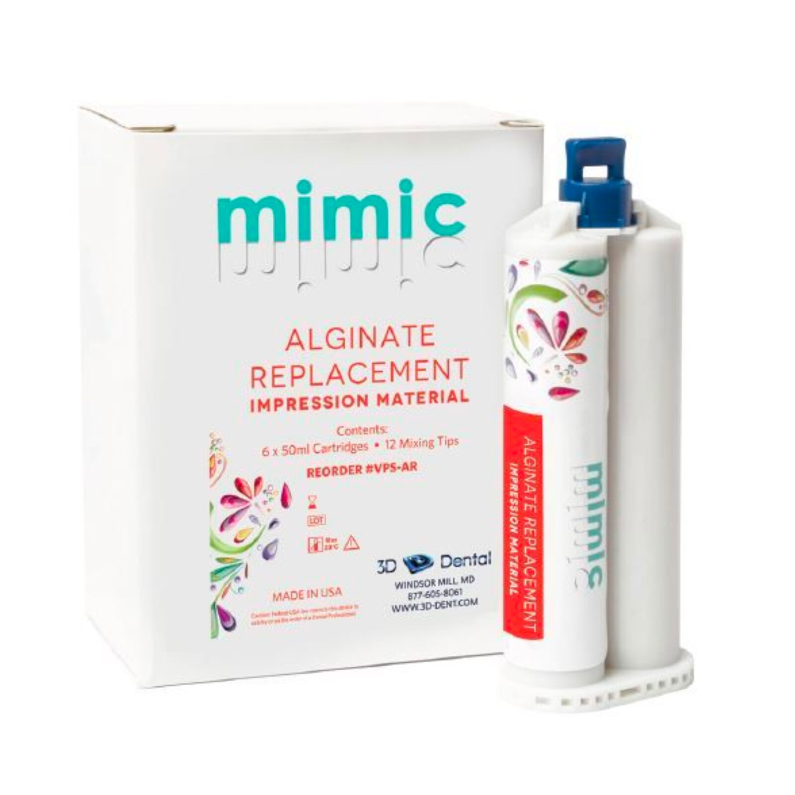 Mimic Replacement Alginate, 50 ml, 6/Pk, VPS-AR product image