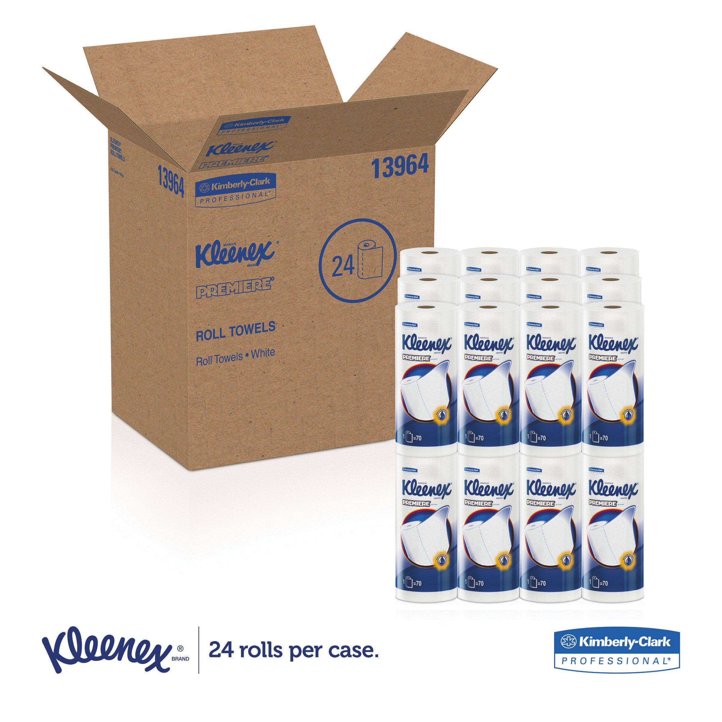 Kleenex Premiere Perforated Kitchen Roll Towels, 10.4" x 11", 24 Rolls/Case thumbnail 13