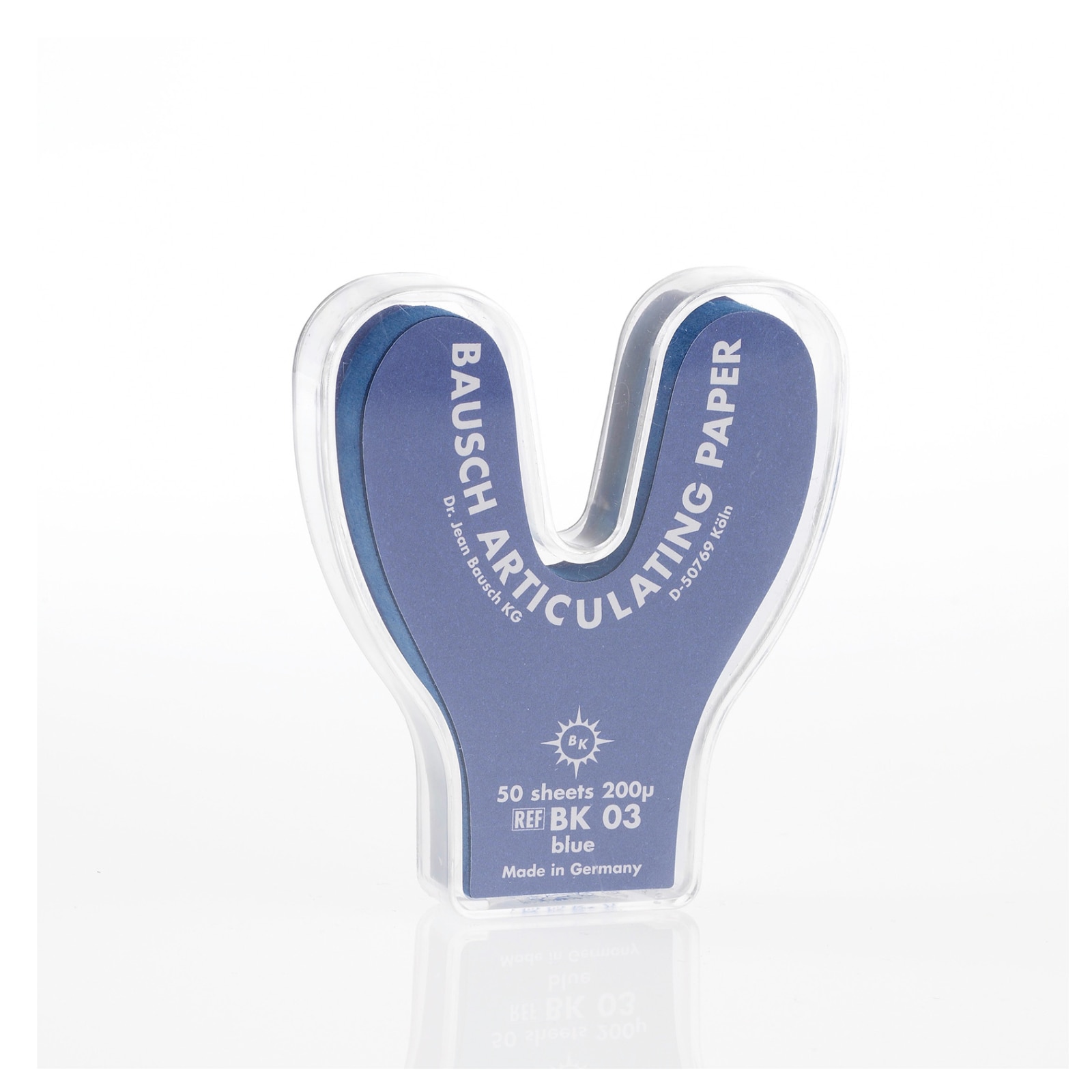 Arti-Check Micro-Thin Articulating Paper, Horseshoe, 200 microns, Blue, 50/Pk, BK03 thumbnail 10