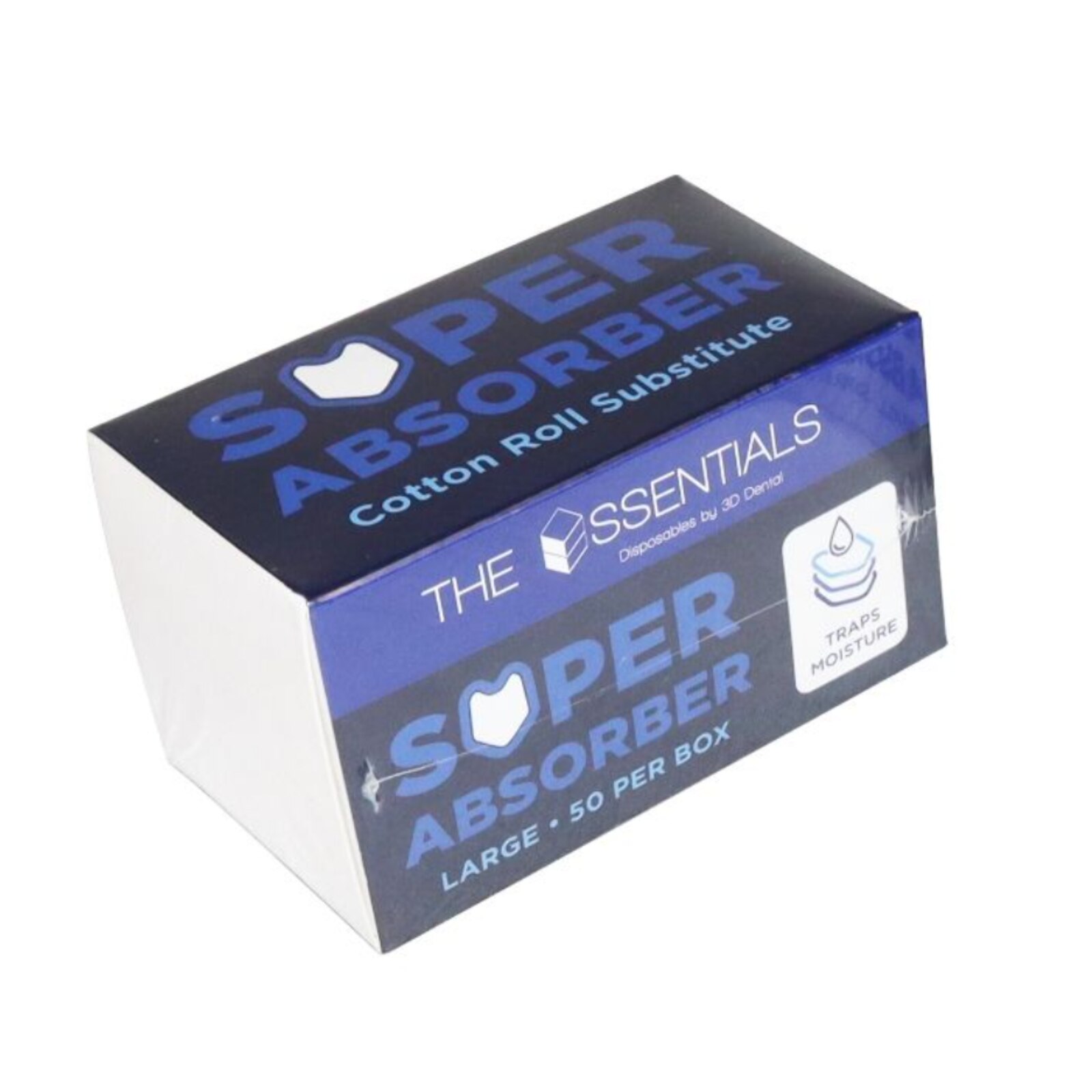 Essentials Super Absorber-Cotton Roll Substitute Large Box of 50 - Essentials Super Absorber-Cotton Roll Substitute Large Box of 50 - Image 1