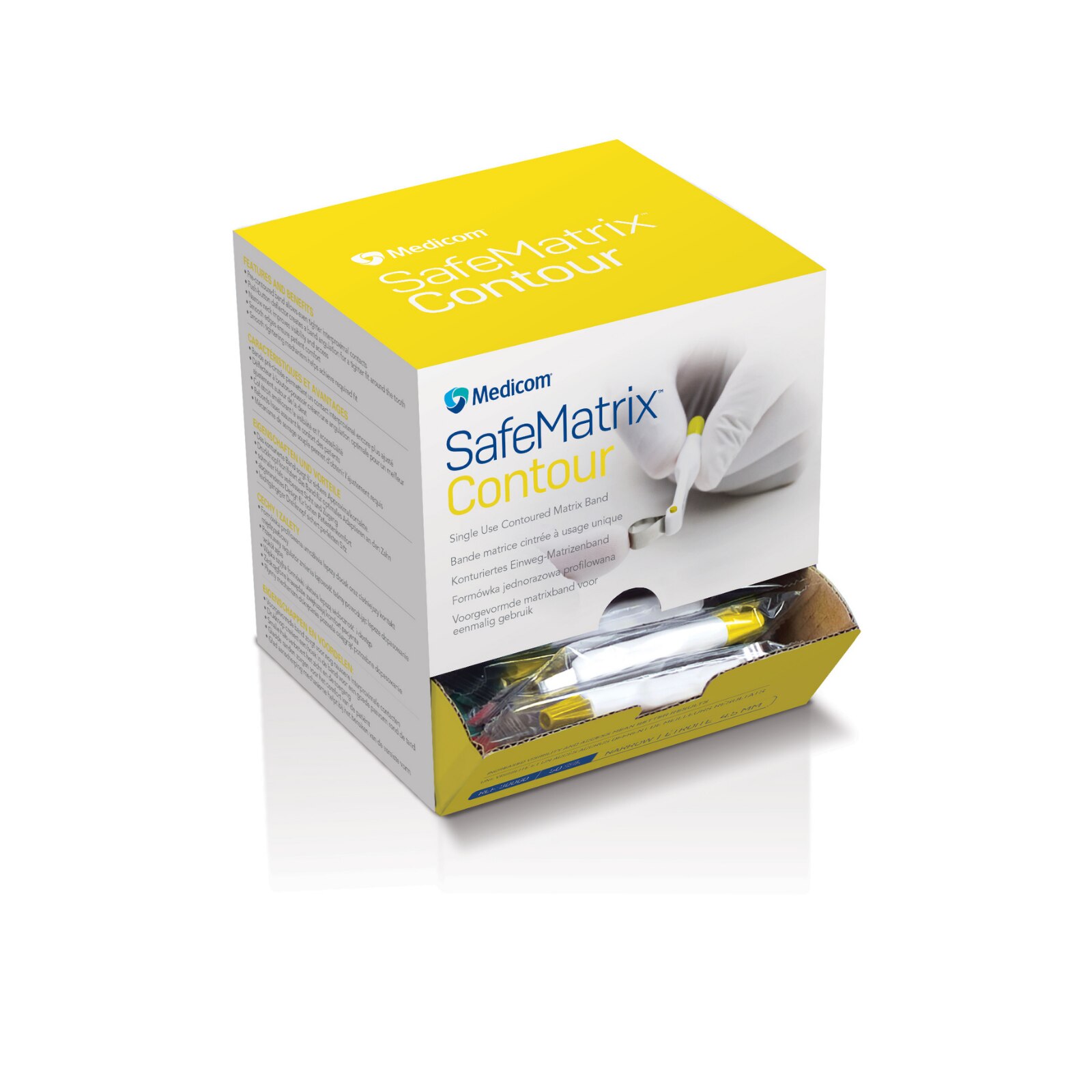 SafeMatrix Bands 4.5mm Narrow Contour Yellow 50/Bx, 30060 thumbnail 11