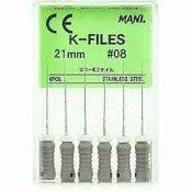 Mani K-Files 21mm #08 6/Bx