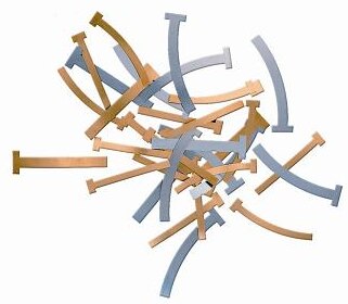 T-Bands, Curved/Narrow, Brass, 100/Pk, BTBC/N thumbnail 3