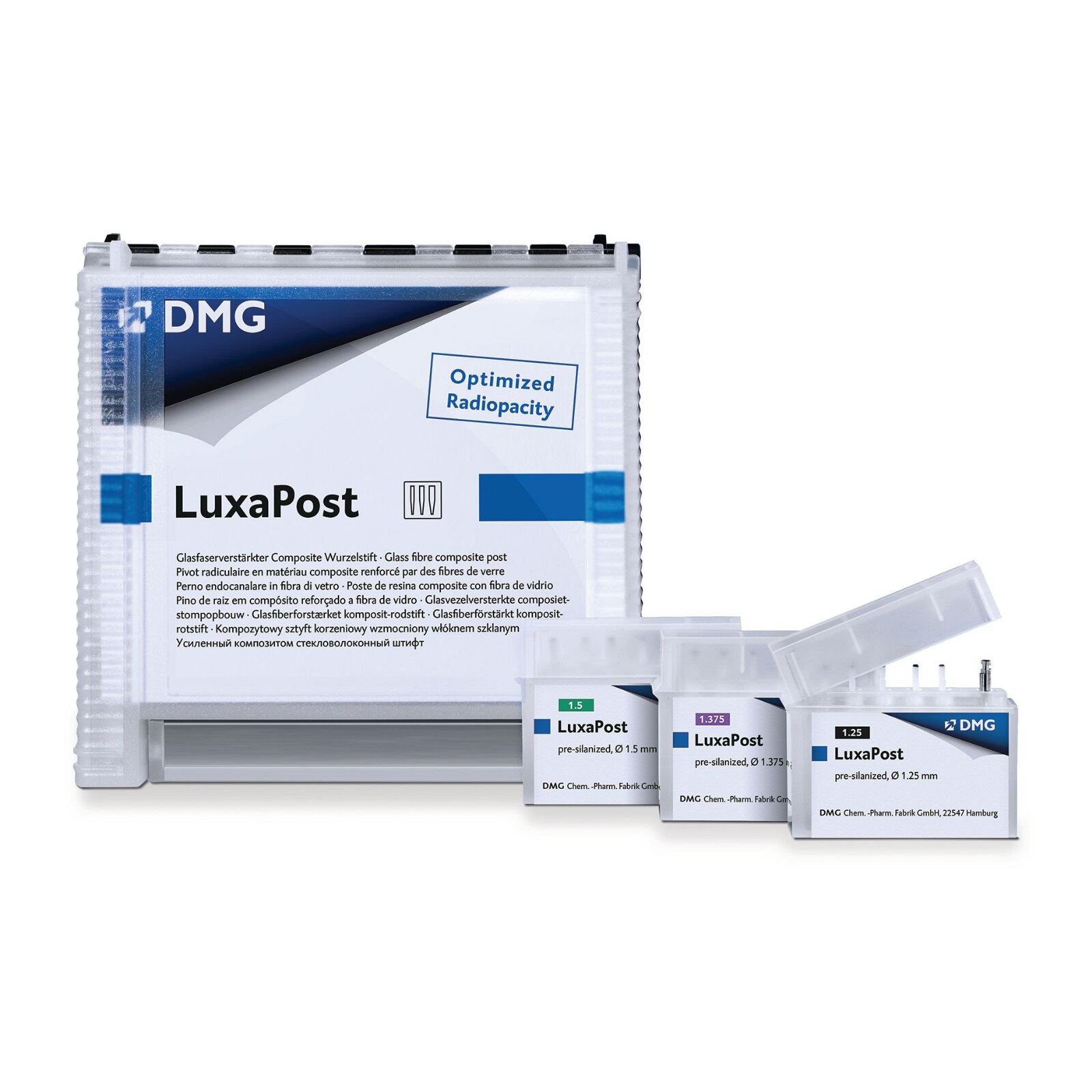 LuxaPost Fiber Posts Refill Kit 1.5 mm Tapered 5/Pk thumbnail 4