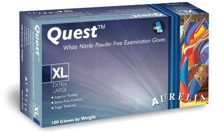 Aurelia Quest White Nitrile Medium 100/Bx product image