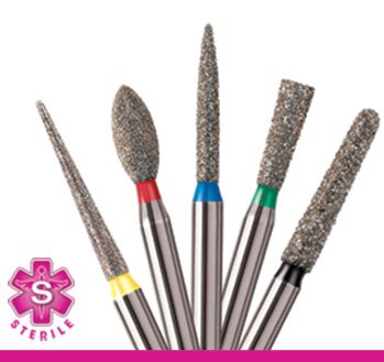 NeoDiamond Operative Diamond Single-Use Bur, FG, Pointed Taper, 1.4 mm, Fine, 25/Pk, 1714.8F thumbnail 9