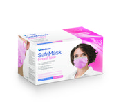 SafeMask FreeFlow Level-3 Masks 50/Bx Pink