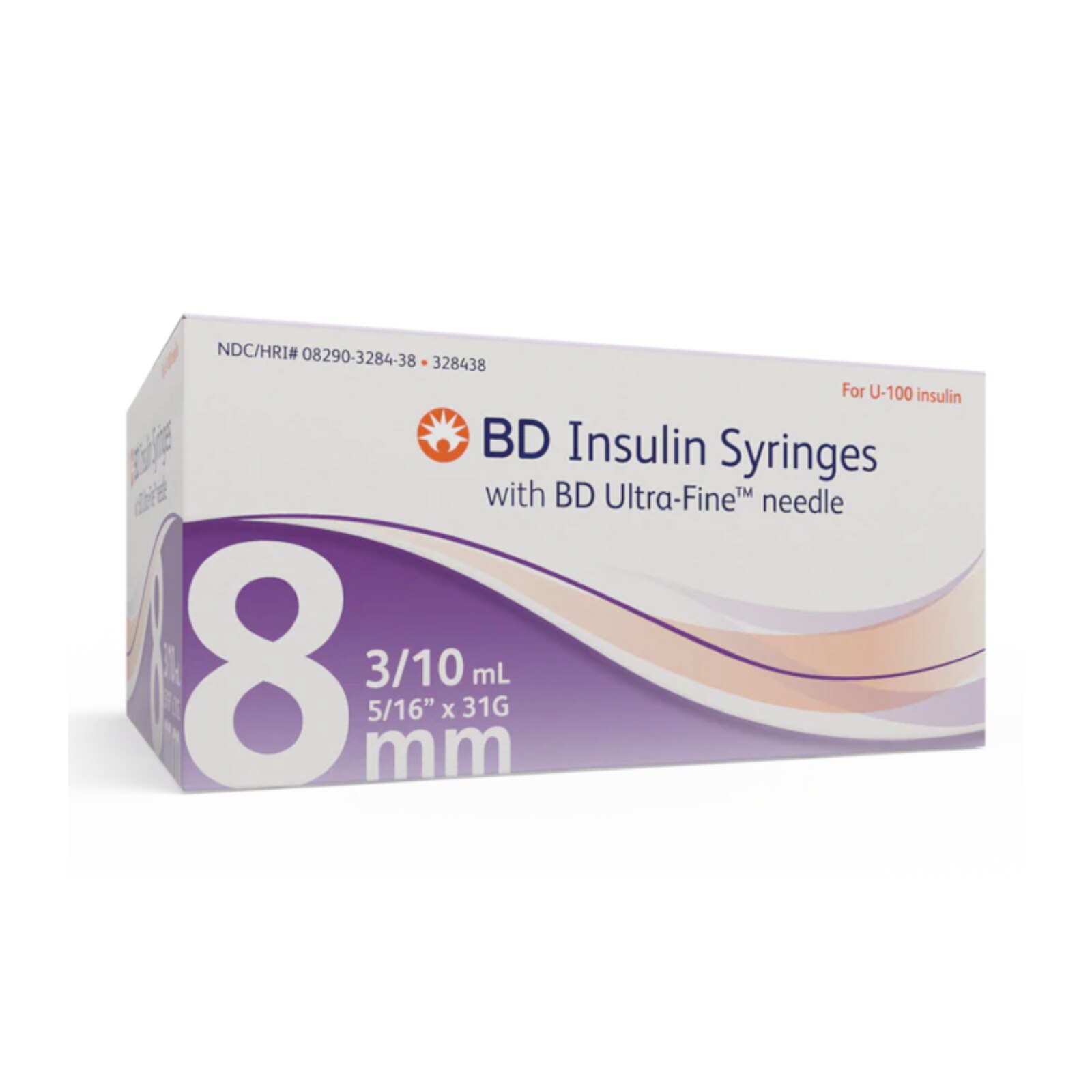 Insulin Syringe w/Ultra-Fine Needle 31G x 5/16" 0.3mL product image