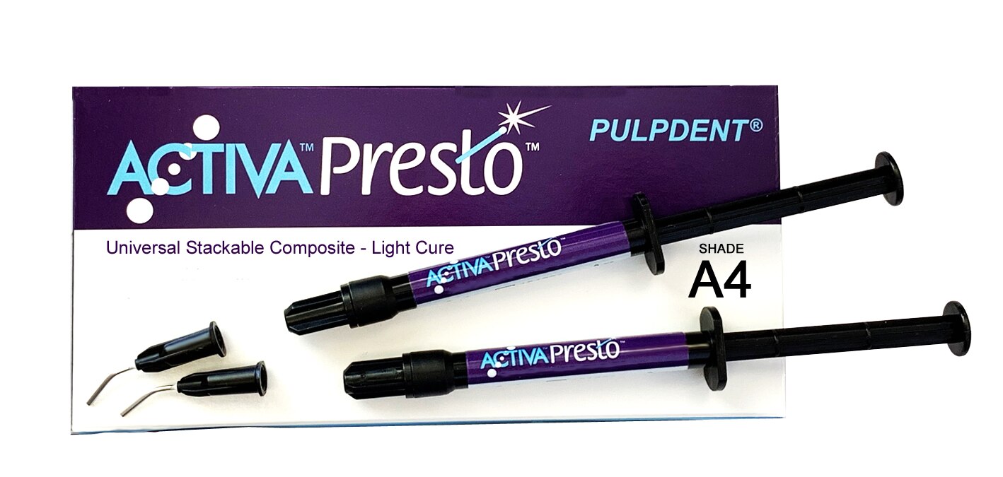 ACTIVA Presto BioACTIVE Universal Composite A4 Light Cure Kit 2/Pk thumbnail 10