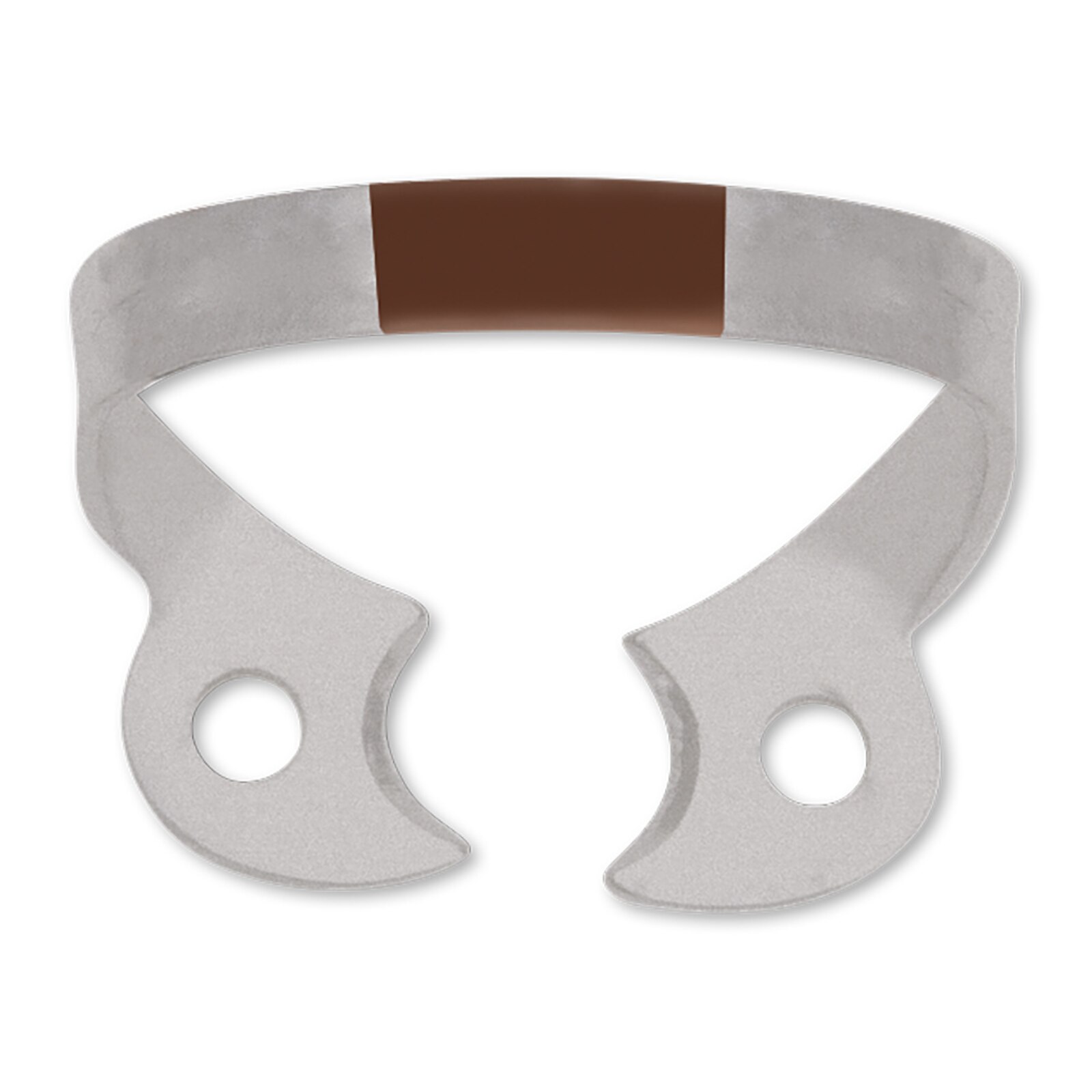 Hygenic Fiesta, Rubber Dam Clamp Wingless, # W2, Premolar, Brown, 1/Pk, H02794 thumbnail 2
